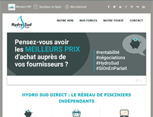 Tablet Screenshot of hydrosud-direct.com